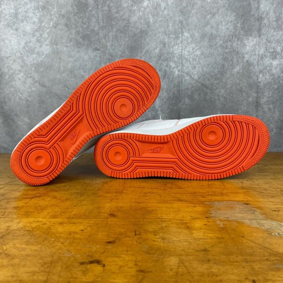 Nike Air Force 1 Low CT2585-100 Rucker Park White Team Orange Size 9.5 Sneakers